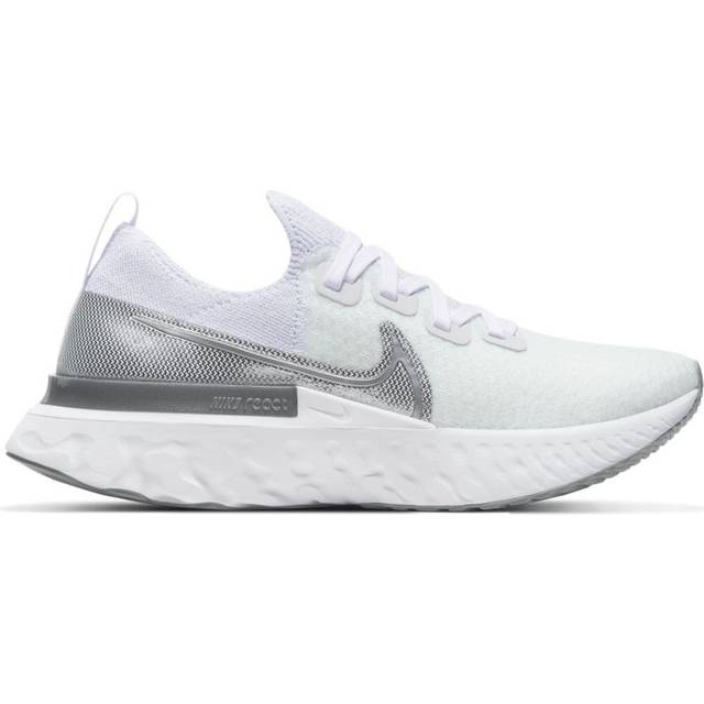 (WMNS) Nike React Infinity Run Flyknit 'White Metallic Silver' CD4372-101 - White/WhiteGold/Golden Silver - 5.5