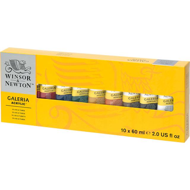 Winsor & Newton Galeria Acrylic - Set of 10 x 60ml Tubes