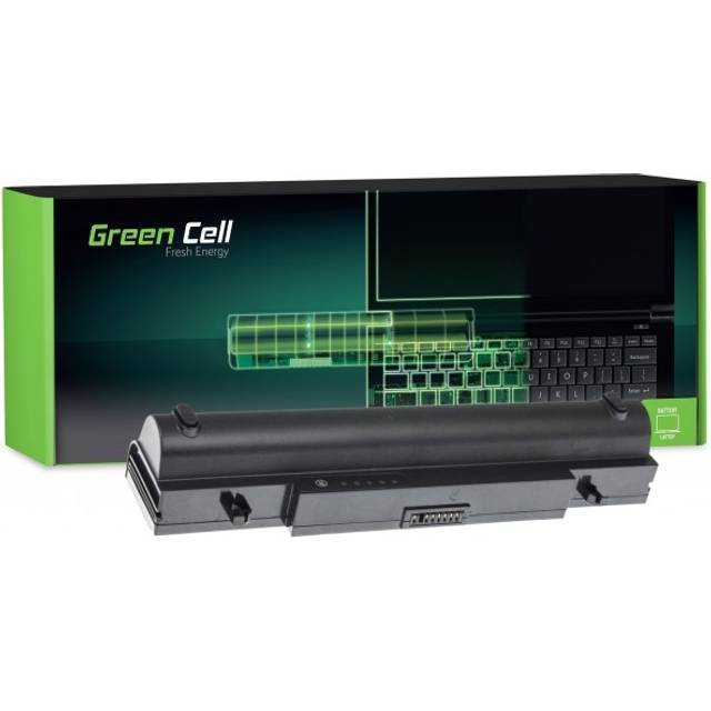 Green Cell Utökad serie AA-PB9NC6B AA-PB9NS6B batteri för Samsung R519 R522 R525 R530 R540 R580 R620 R719 R780 bärbar dator (9 celler 6 600 mAh 11,1 V svart)