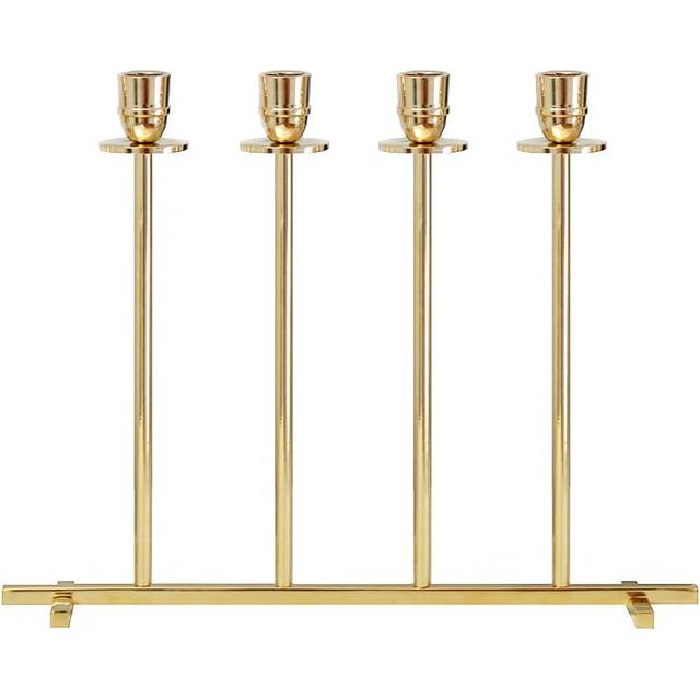 Hilke Collection Alto ljusstake Solid mässing - Guldfärgad