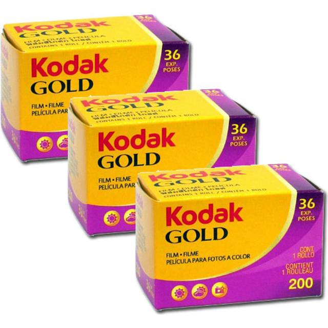 Kodak Gold 200 135 Film (36 Exposures) - 3 Pack