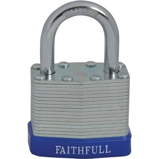 Faithfull Laminated Steel Padlock 30mm Standard