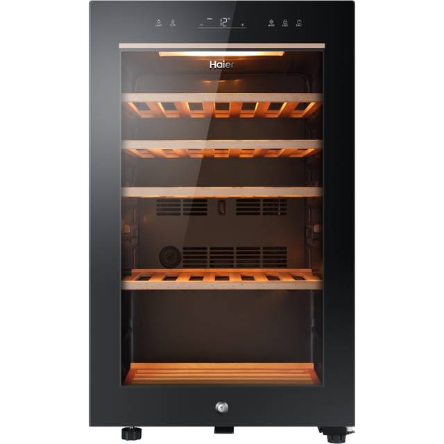 HAIER HWS49GA Wine Cooler - Black, Black