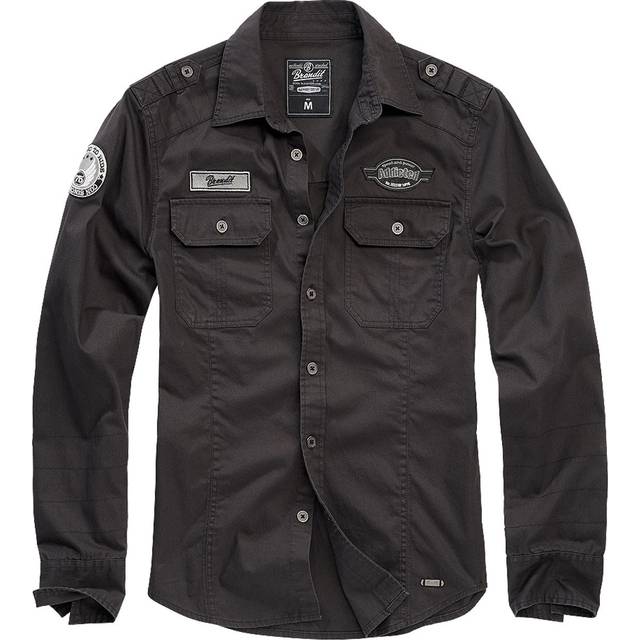 Brandit Herr Luis Vintageshirt 4023 Skjorta, Svart, 3XL