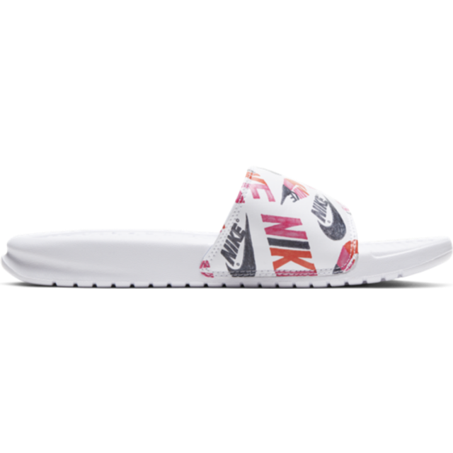 (WMNS) Nike Benassi JDI Print 'Floral' 618919-119 - White/Multi - 5