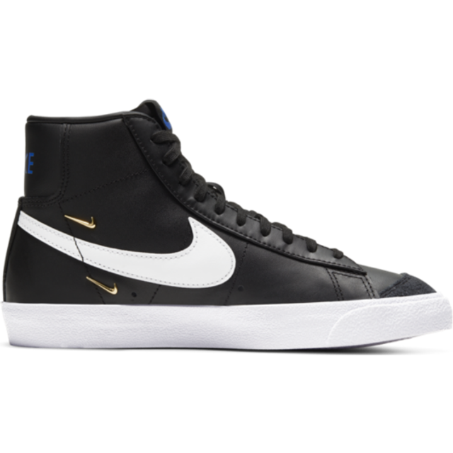 Nike Blazer Mid '77 Womens Black Trainers Leather - Size UK 4.5