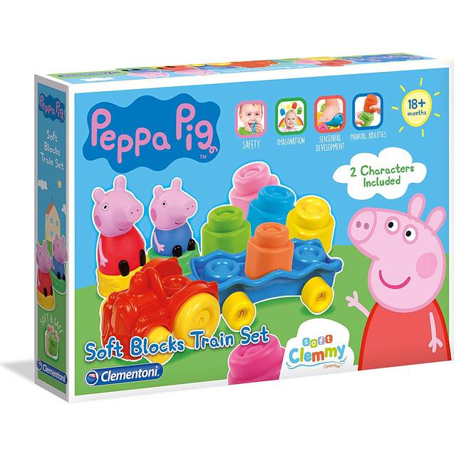 Peppa Pig Clemmy Soft Blocks Train Set