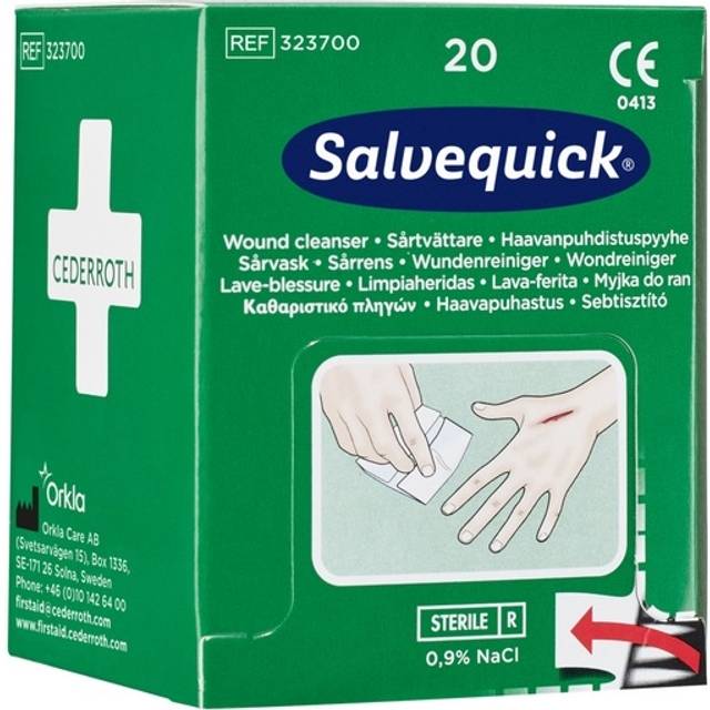 Salvequick 323700 Sårtvättare 20st