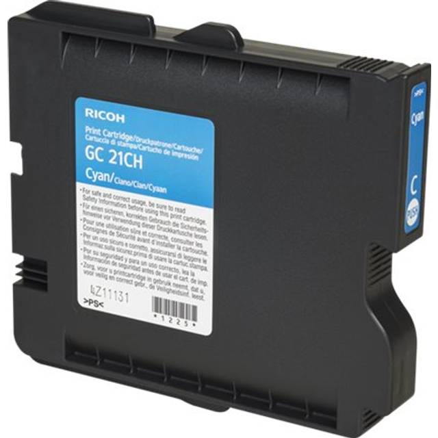 Original Ricoh 405537 Cyan Gel Cartridge
