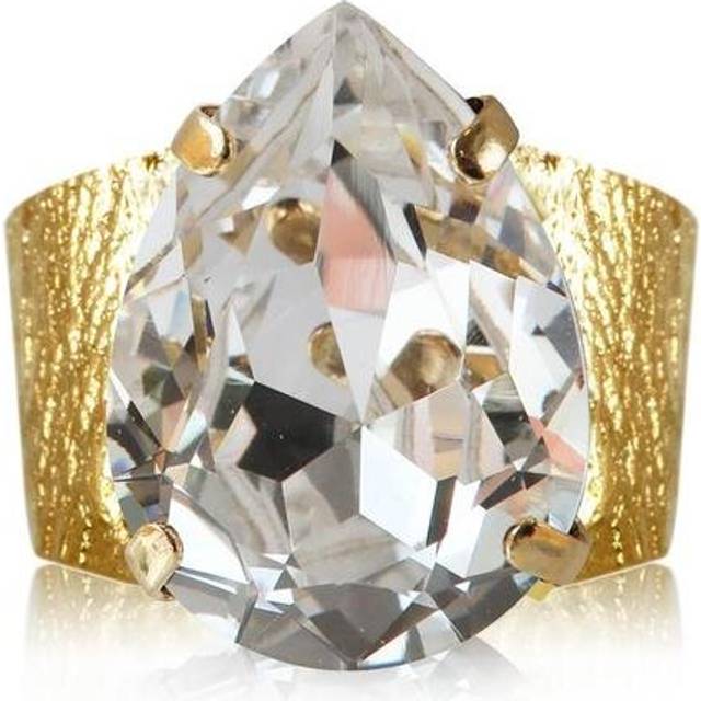 Ring classic drop crystal