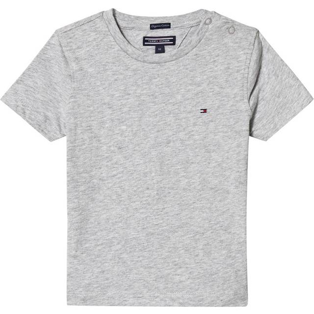 Tommy Hilfiger pojkar T-tröja Boys Basic Cn Knit S/S, Grå ljung, 74