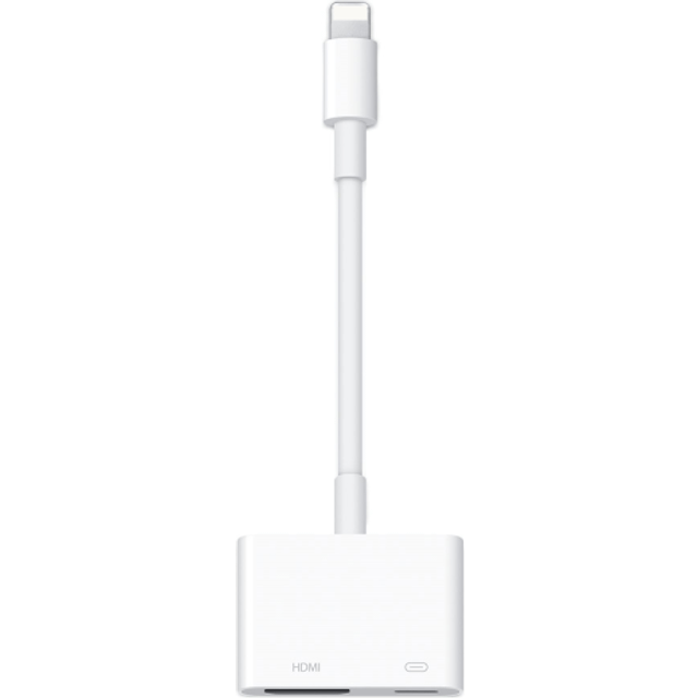 SiGN Lightning till HDMI Adapter 5V, 1A - Vit