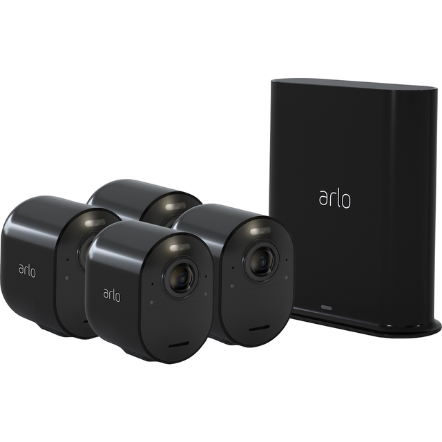 Arlo Ultra 2 spotlight camera - 4-pack Svart