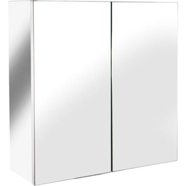 Croydex - Single Door Bathroom Cabinet, Stainless Steel, 40 x 30cm - Avon