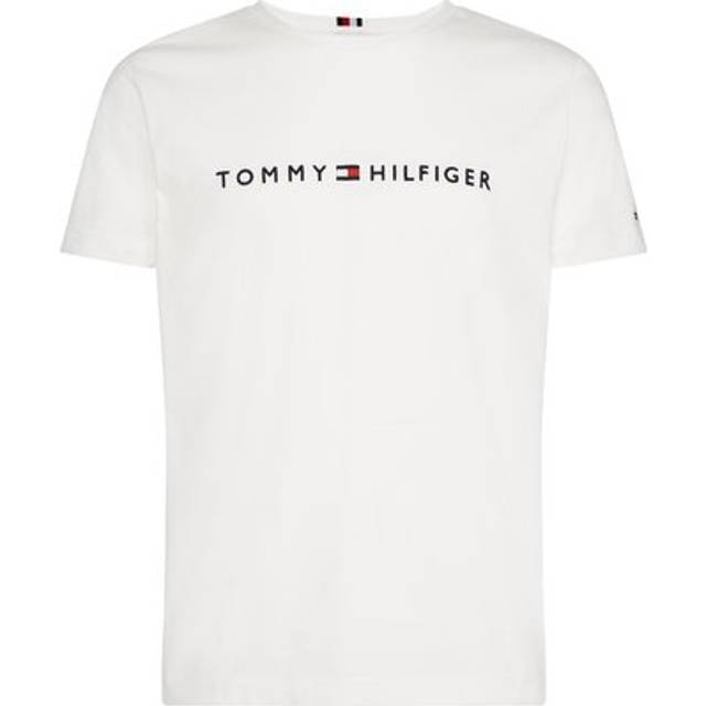 Tommy Hilfiger Mens Short Sleeve T-shirt in White Cotton - Size Large