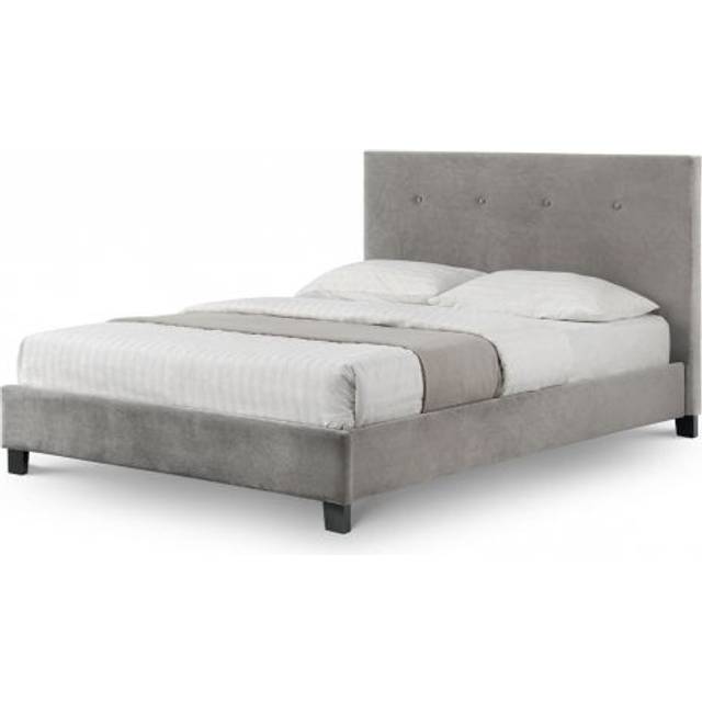 Shoreditch Double Storage Bed High Headboard Lift-Up 135cm Grey - Julian Bowen | TJ Hughes