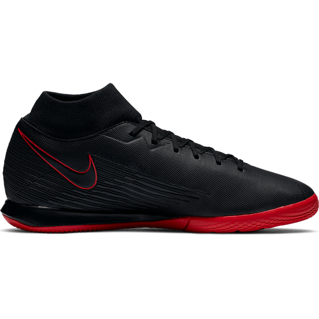 Nike Mäns Superfly 7 Academy Ic fotbollsskor, Svart mörk rök grå chili röd - 42.5 EU