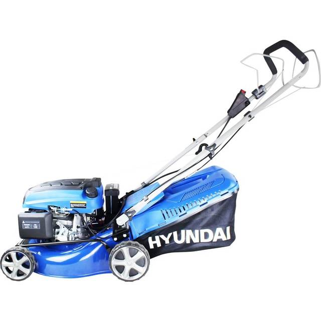 Hyundai HYM430SPE Self Propelled Electric Start 17" Petrol Lawn Mower, Blue
