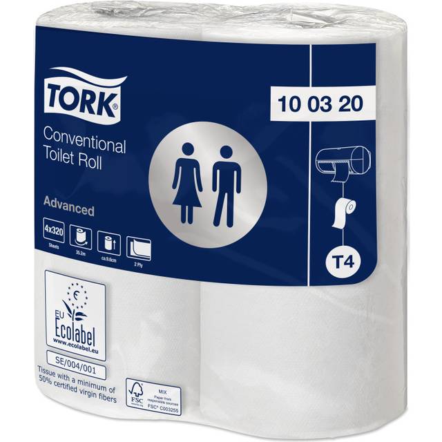 Tork Conventional Toilet Roll 2-Ply 320 Sheets (36 Pack)