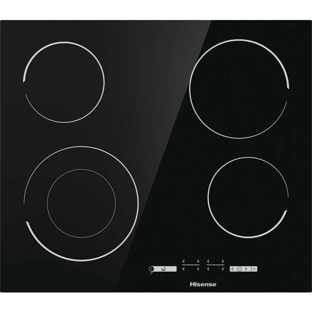 HISENSE E6432C 60 cm Electric Ceramic Hob - Black, Black