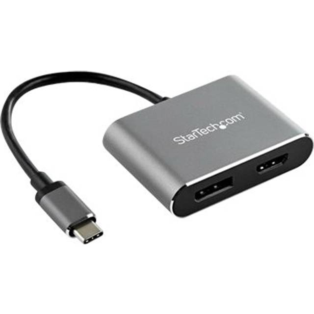 StarTech.com USB C Multiport Video Adapter - HDMI or DisplayPort - HDR 4K60 - Display Adapter