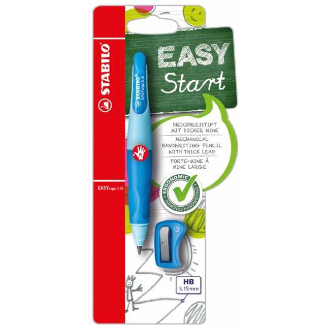 STABILO EASYergo 3.15 Right Handed Pencil - LTBL/DKB