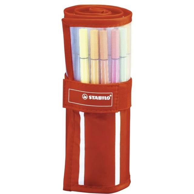 Premium Felt Tip Pen - STABILO Pen 68 rollerset 30 Assorted Colours Including 5 neon