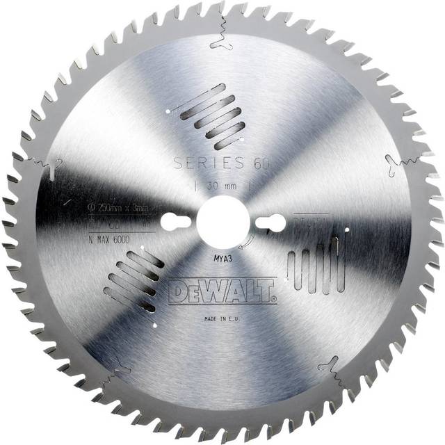 DeWalt Extreme Fine Finish Saw Blades 250mm 60T 30mm