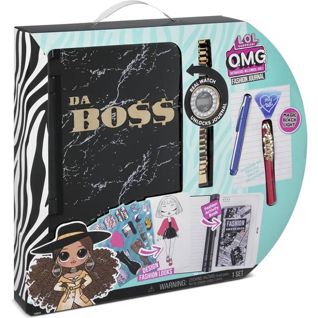 LOL Surprise OMG Fashion Secret Journal - Personal Diary with Invisible Ink Pen, Electronic Password & Watch key
