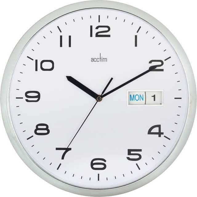 Acctim Supervisor Wall Clock Chrome