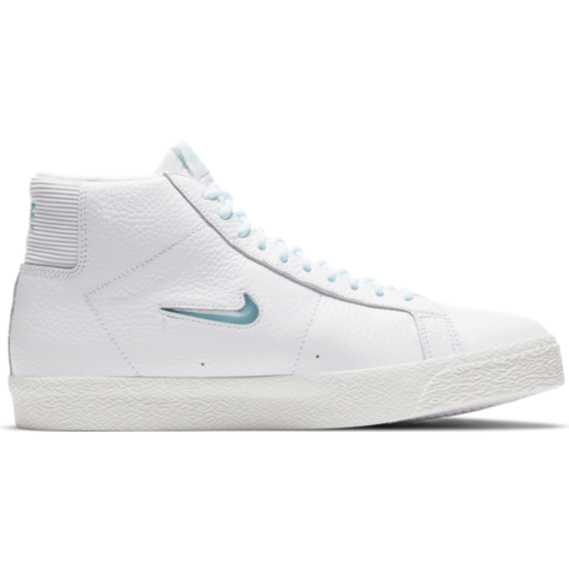 Nike Zoom Blazer Mid Premium SB 'White Glacier Ice Jewel' CU5283-100 - White/Blue - 4.5
