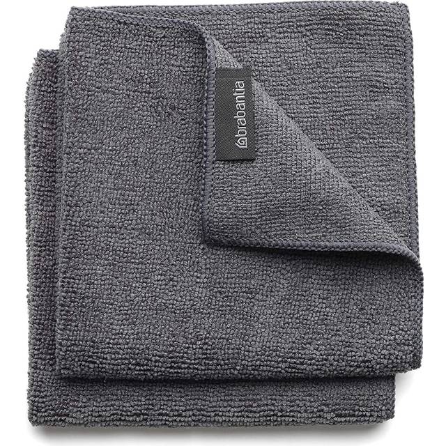 Brabantia Brabantia microfiber cloth 2-pack dark grey
