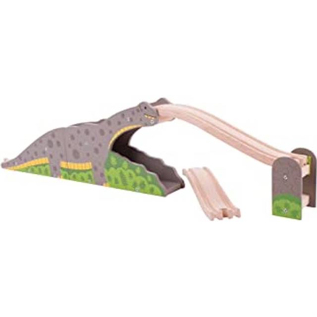 Bigjigs Toys Bigjigs Rail Wooden Bronto Riser, Grey