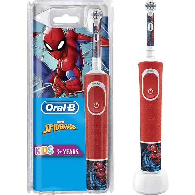 Oral-B Kids Spiderman Eltandborste för Barn, Elektrisk Tandborste, 3+ År, Flerfärgad, Oral B
