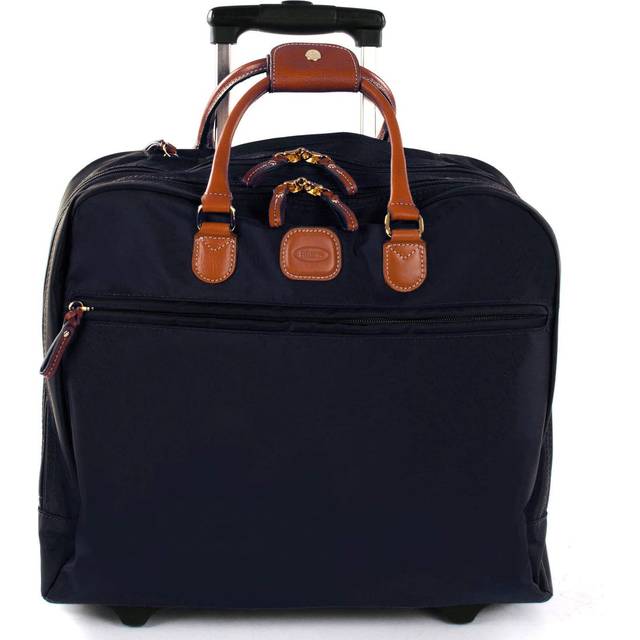 Brics Black X-travel Pilot Trolley Suitcase 40x36x16cm - BLACK