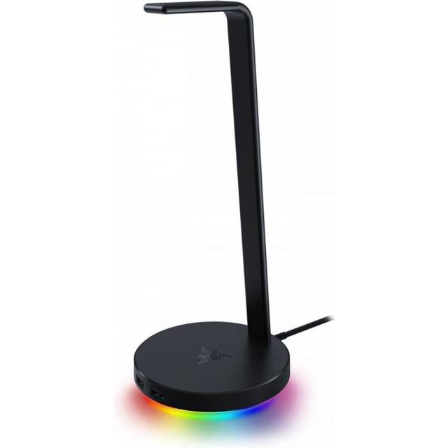 Razer Base Station V2 Chroma (Quartz) - Headset-stativ och USB-hubb med RGB-belysning (med 7.1-surroundljud, Integrerat headset-stativ med halkskyddad bas) Rosa