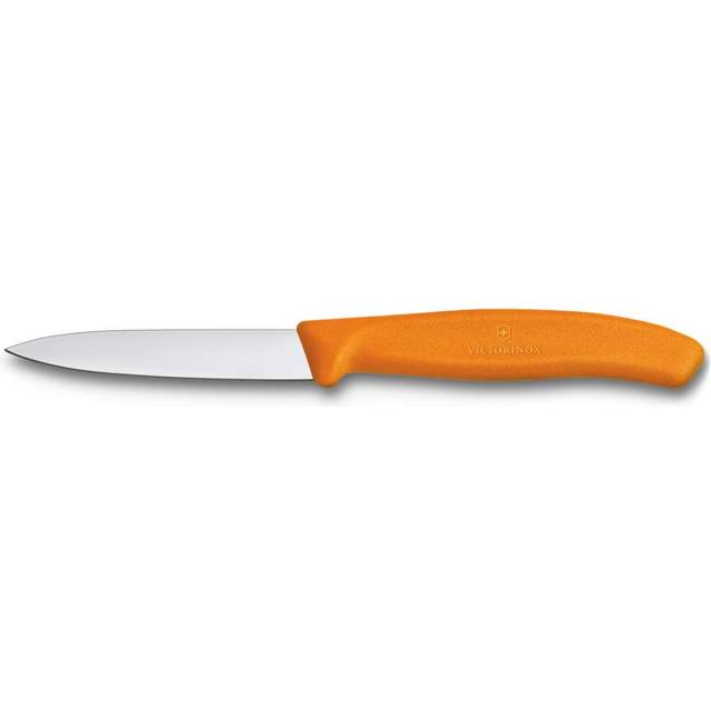 Victorinox Swiss Classic grönsaksmätare, 8 cm, mellanspets, bladskydd, diskmaskinanpassad, 2 stycken En Storlek apelsin