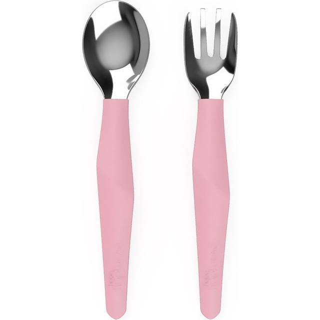Everyday Baby Bestick Rostfritt Stål och Silikon Quiet Grey