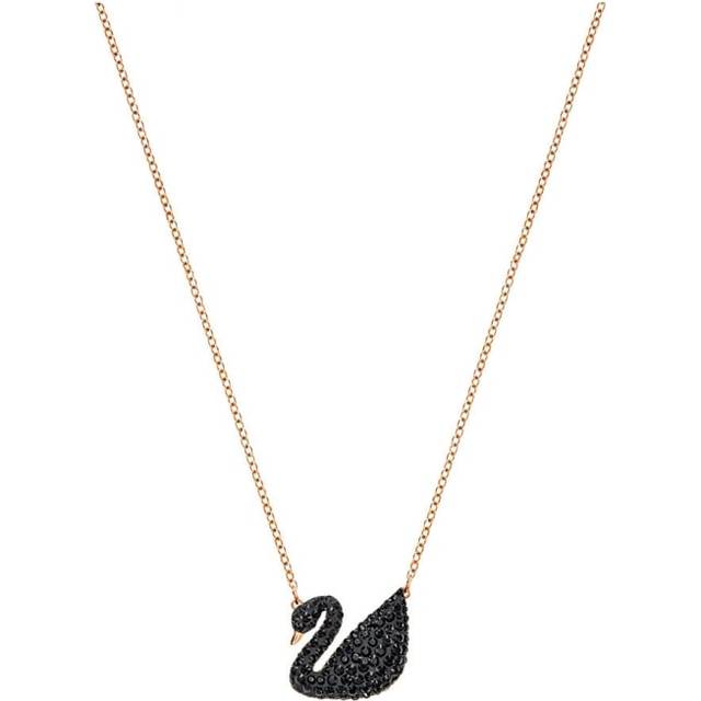 Swarovski 5204134 Necklaces Iconic Swan Rose-Black
