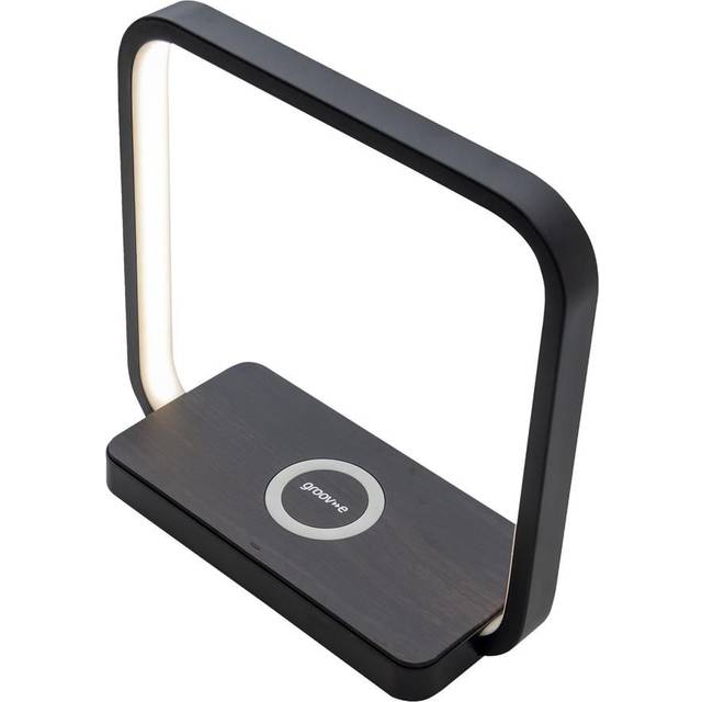 Groov-e GVWC05BK Artemis LED Touch Lamp with Wireless Charging Pad - Black UK Plug