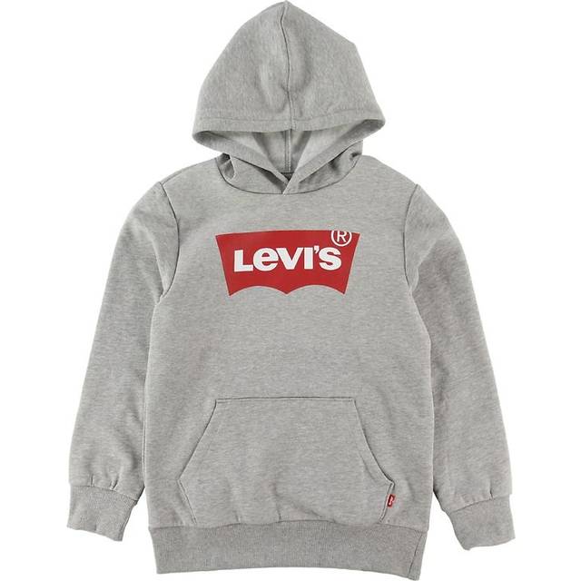 Levi's Kids LVB BATWING SCREENPRINT hoodie pojkar 2–8 år, Grå ljung, 8 År