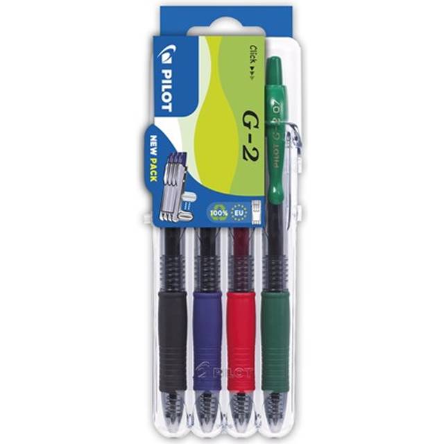 Pilot G-2 Black, Blue, Green, Red 4 pc(s)