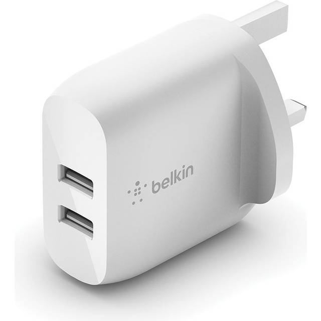 Belkin Dual USB-A Wall Charger 12W x2 - White
