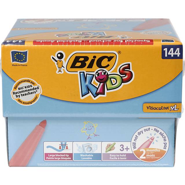 BIC Kids Visacolor XL färgpennor 144 klasspaket