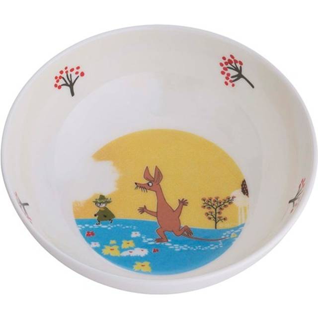 Mumin Skål Skog & Sjö Gul