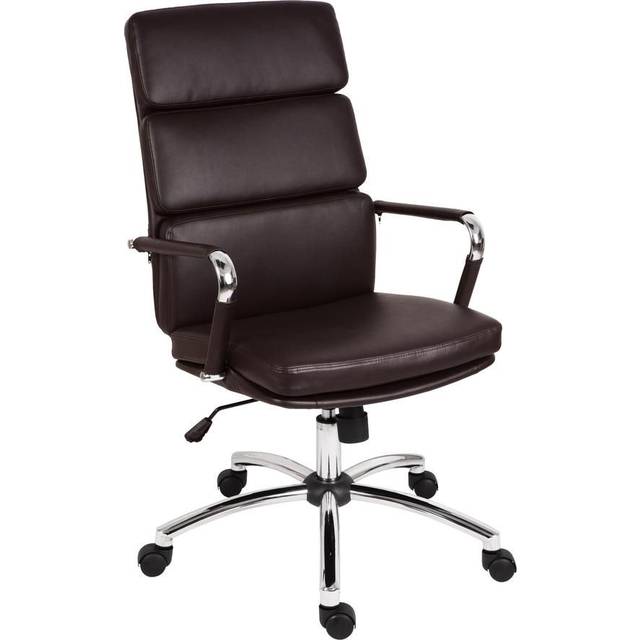 Teknik Deco Faux Leather Executive Office Chair - Brown, Brown