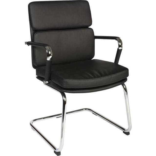 Teknik Deco Faux Leather Visitors Chair - Red, Red
