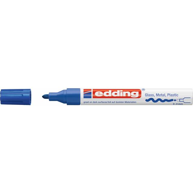 Edding 750 4-750003 Lackmärkpenna Blå 4 mm