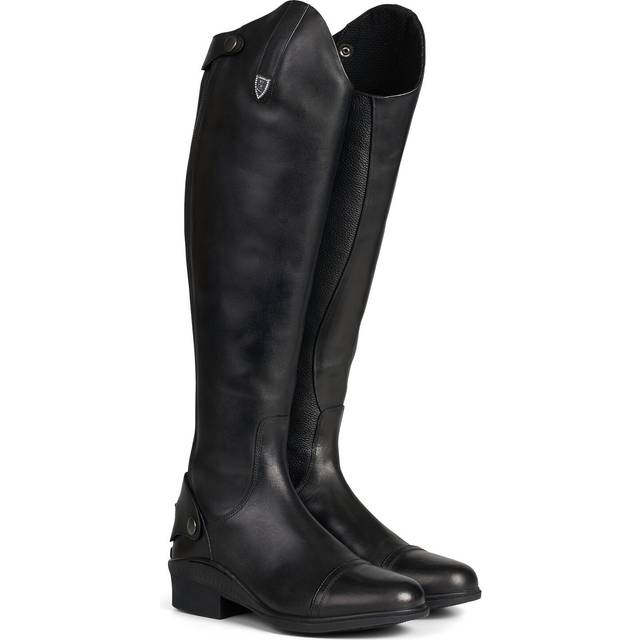 Leather riding boots woman Horze Duvall - Noir