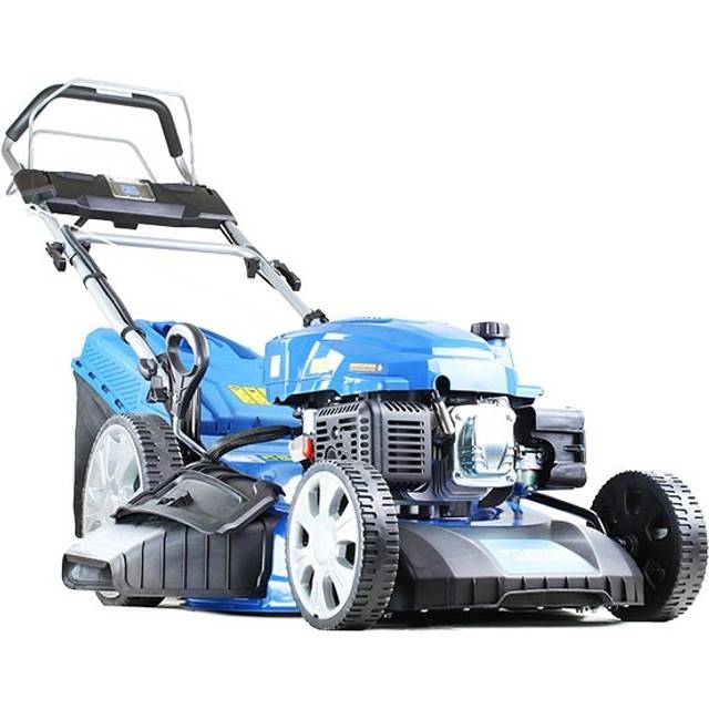 Hyundai 21'' / 53cm 224cc 4-in-1 Electric-Start Self-Propelled Petrol Lawnmower, Mulch, Rear & Side Discharge, Hose Connector | HYM530SPE